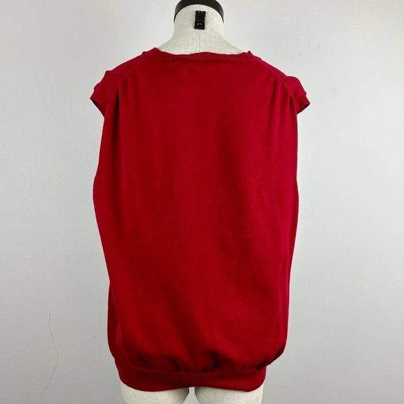 Vtg Vesi Sportswear OSU Red Sweater Vest Size XL Ohio State 90s Vintage Buckeyes - Picture 2 of 7